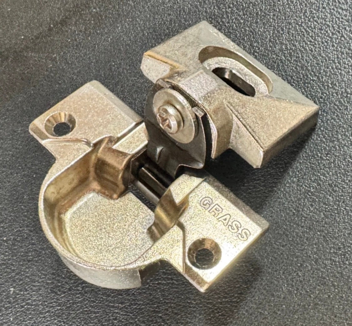 GRASS 830 Cabinet Hinge NEW CONDITION w/ 830-53 bracket - TIGHT SPRING ACTION