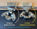 MEPLA Custom-Fit Hinge Base Plate 348.253.99.79 for 698.253.50.00 Cabinet Hinge