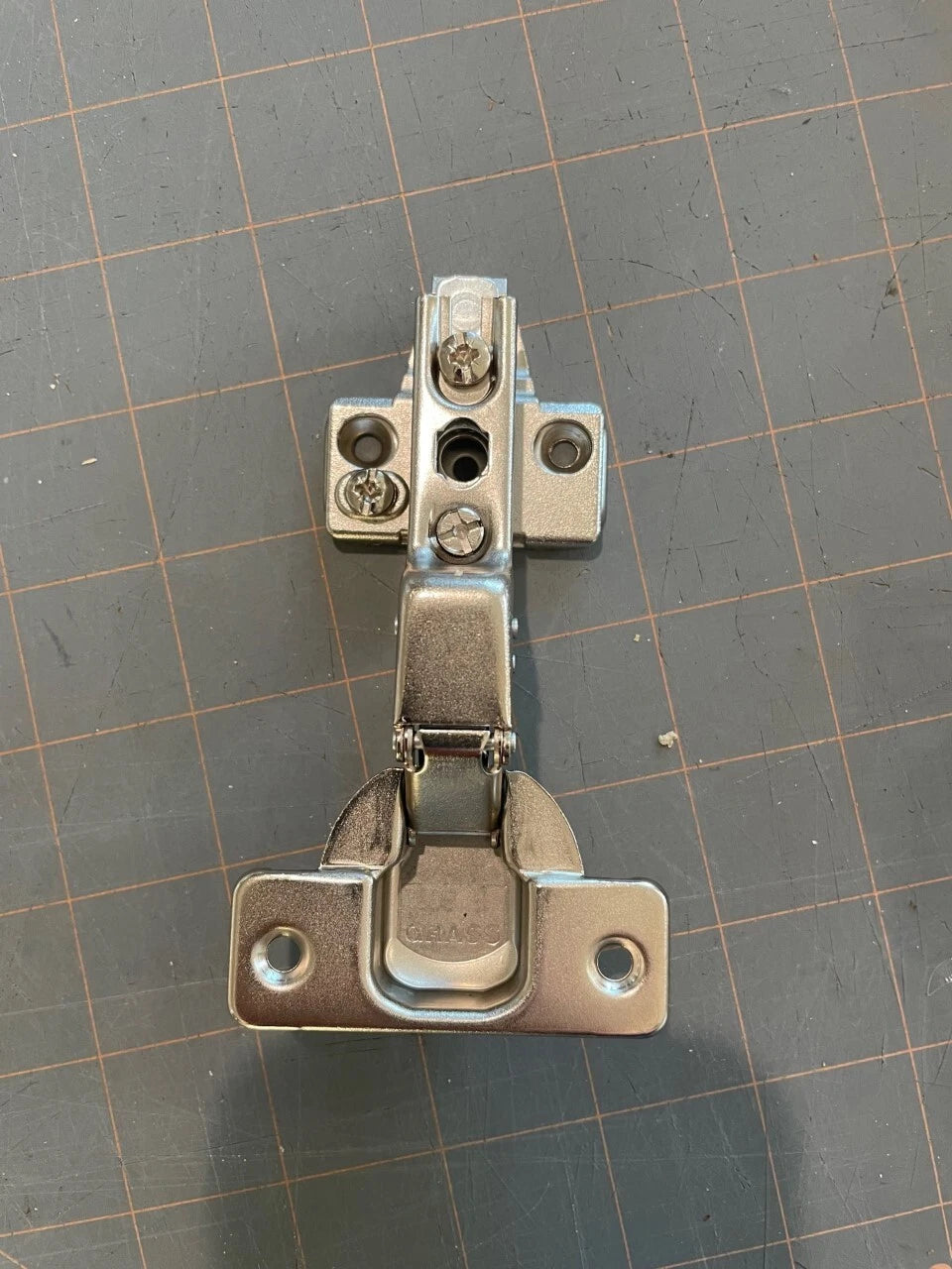 New GRASS 110 degree SCREW ON Clip HINGE, 206 B, FULL OVERLAY - RARE