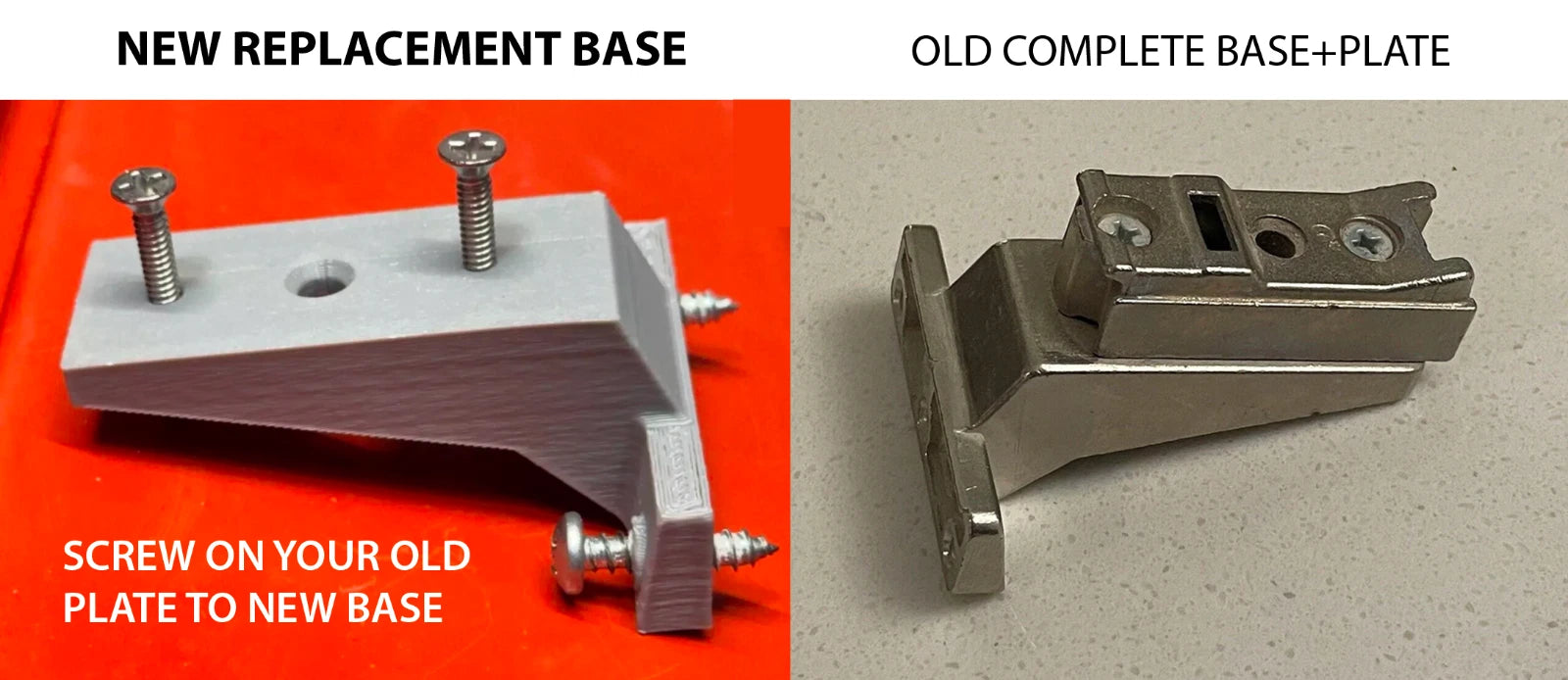 GRASS 0300-301 Baseplate w/ #24 top plate • FFA 1.3mm Hinge REPLICA BASE