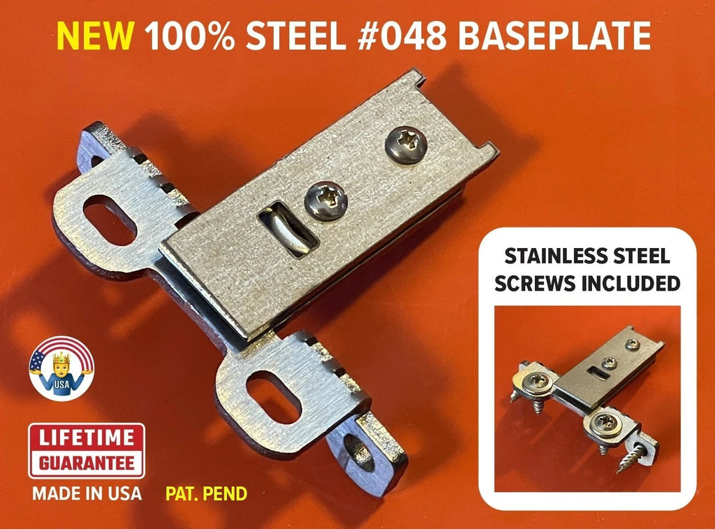 Grass Hinge 048 Base Plate FFA Replica #48 for 1006-30, 1203, 3903 – SOLID STEEL
