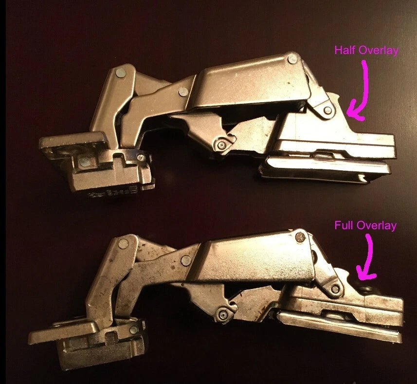 NEW! Grass Hinge 3903 (1203) 2625110 - Snap On - 170° - Free Swing, HALF Overlay