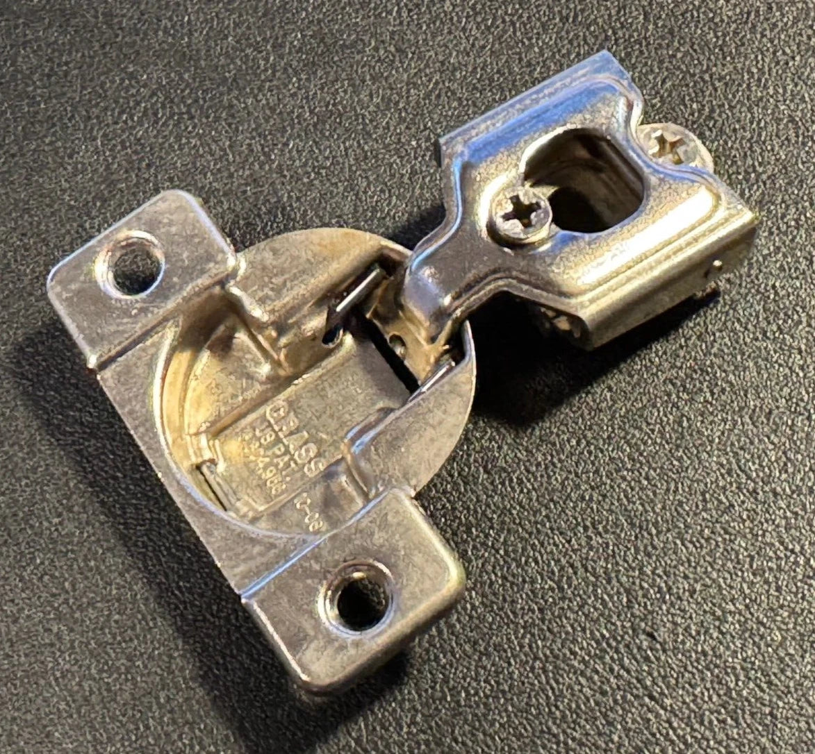 Grass ACC 180, 10-06  Nickel Face Frame Hinge w/ plate W21-10 #5,604,956