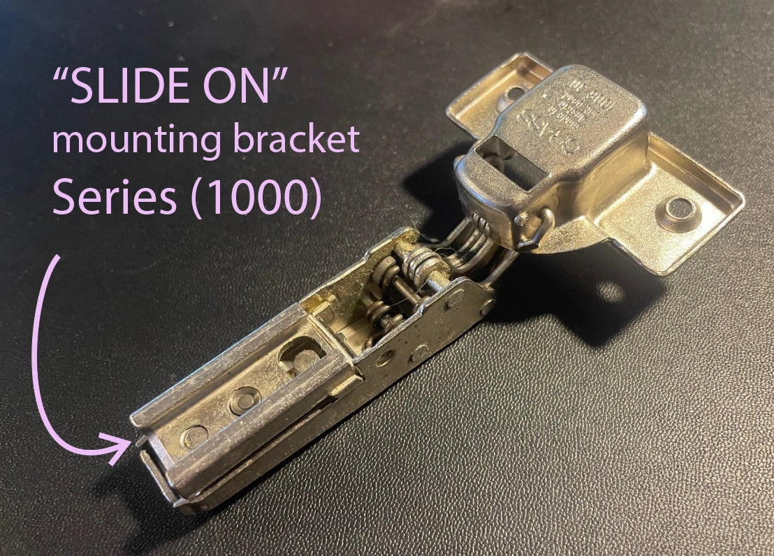 GRASS 1006 SLIDE ON Self Close Cabinet Hinge 1000 Series • Tight, Clean