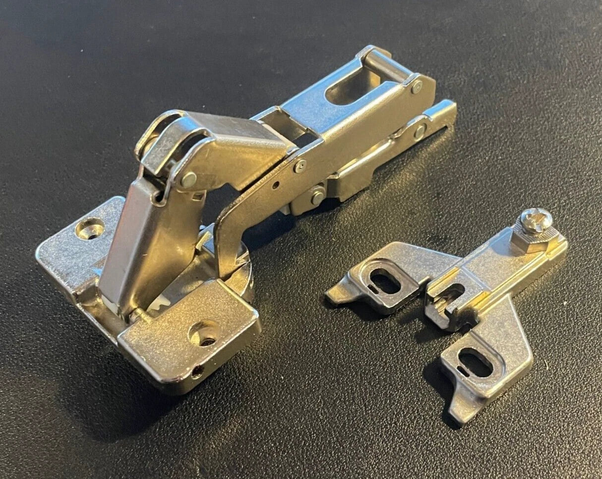 BLUM 170° hinge 80A550-01, 198-860-01, Self-Closing, Full Overlay. w/ Base Plate
