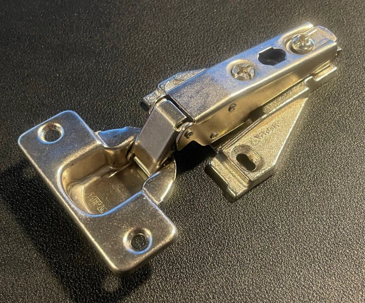 MEPLA 140 M Hinge • GERMANY • w/FF plate 04 • 1/2" overlay • 140M, 135, 346.290