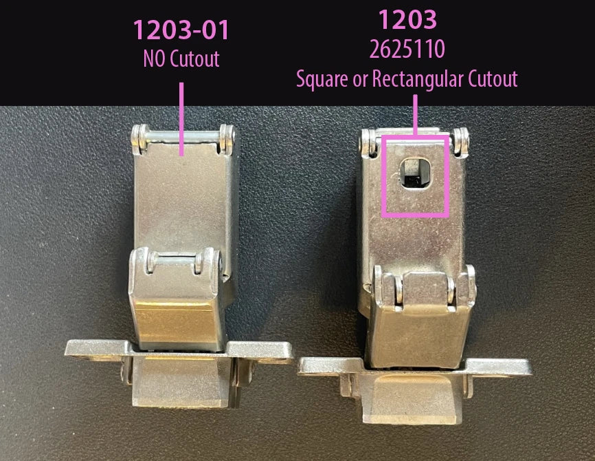 NEW Grass 1203-01 (VZ) Cabinet Hinge • 165° Opening • Full Overlay • Slide-On