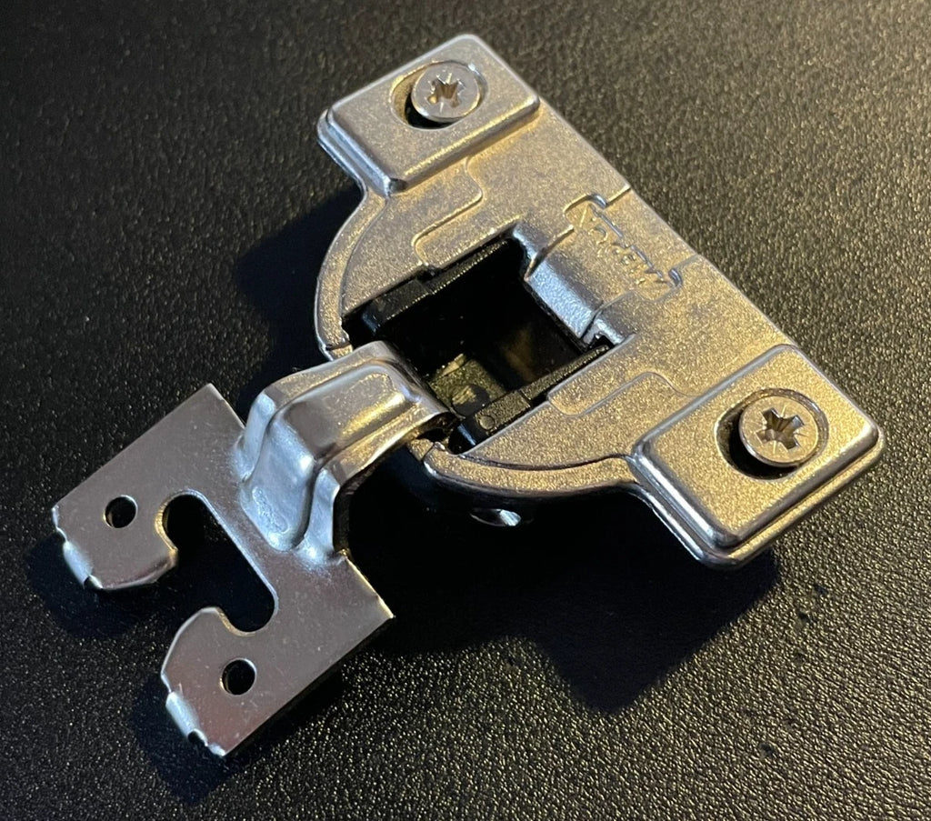 NEW! MEPLA Hinge - 9M - Nickel Face Frame w/ 348.258.00.13 Mounting Plate