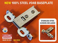 SOLID Steel #048 Clip-On Baseplate Replacement  USA Made • NEW